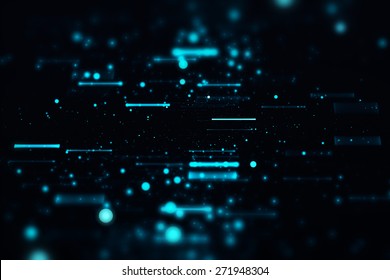 Abstract science fiction matrix like background