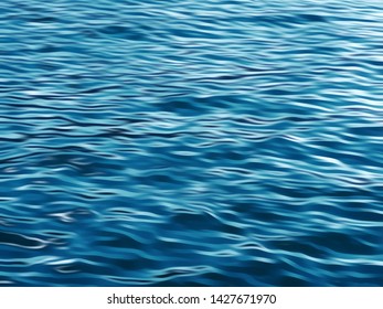 Sea Waves Hand Drawn Engraving Editable Stock Vector (Royalty Free ...