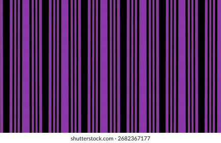 Abstract seamless background featuring bold purple and black vertical stripes. Modern geometric design suitable for digital art, graphic design projects, poster templates, textile patterns, wallpaper,