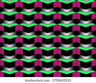 Abstract seamless geometric pattern with a 3d gray texture and vector shape elements for wallpaper design	