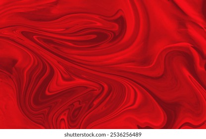 Abstract seamless marble pattern unique trendy paint waves image. Red and marron liquid paint marble background illustration.