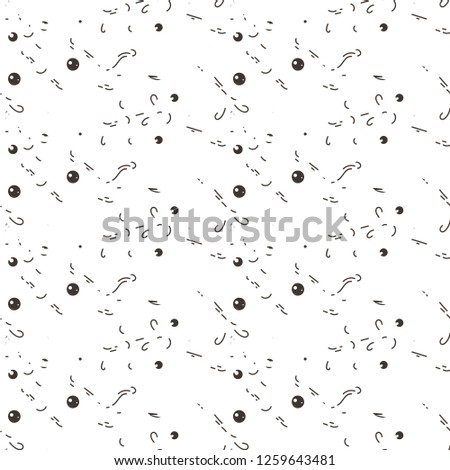 Abstract Seamless Pattern With Dots Lines And Emoji Nice For Prints Cards Abstract Seamless Pattern With Dots Lines And Emoji Nice For Prints Cards