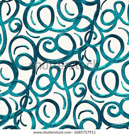 Abstract seamless pattern with  drawing in doodle style. Digital illustration.