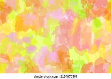 Abstract seamless pattern green  orange  pink spots