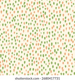 Abstract Seamless Pattern with Hand Drawn Dots and Spots. Modern Terrazzo Style Seamless Pattern