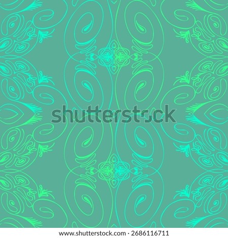 Abstract seamless pattern with handdrawn twisted lines, unusual background with tracery of multiple repeating elements, bitmap, jpg
