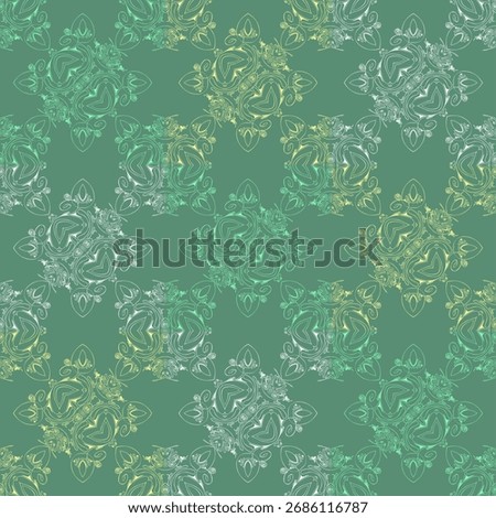 Abstract seamless pattern with handdrawn twisted lines, unusual background with tracery of multiple repeating elements, bitmap, jpg