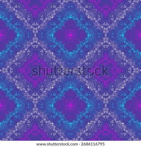 Abstract seamless pattern with handdrawn twisted lines, unusual background with tracery of multiple repeating elements, bitmap, jpg