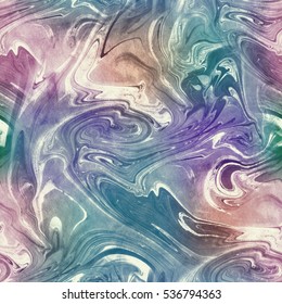 Abstract seamless pattern. Marble colorful art background texture