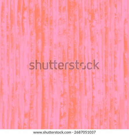 Abstract seamless pattern with paint scribbles. Pink and orange vertical brush strokes. Hand drawn grunge texture
