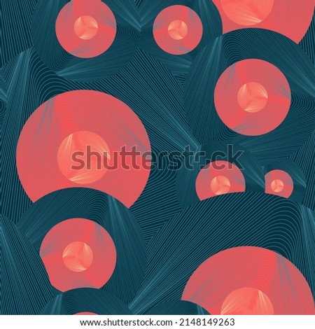 abstract seamless pattern tile wavy groove vinyl pile