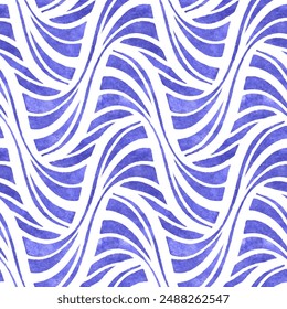 Abstract seamless pattern with watercolor drawing in doodle style. Drawing watercolor and ink.