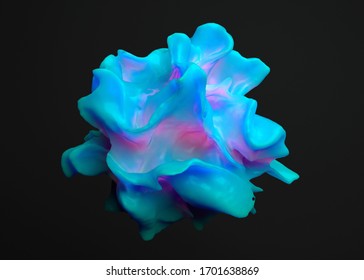 Abstract Shape Design, 3d Render, Modern Background