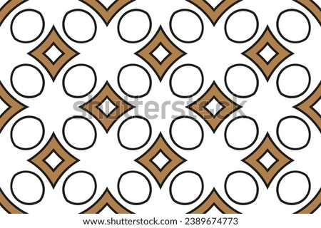 Abstract shape , geometric motif basic pattern continuous background.
