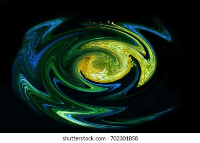 Abstract shape on the dark background