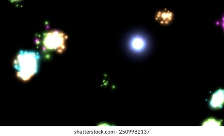 abstract shape particles for backdrop motion