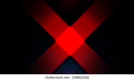 Abstract shining geometric lights background. Fractal symmetric graphic illustration.