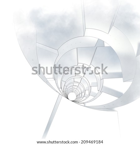 Similar – Basketball hoop from the frog’s perspective in front of a blue sky