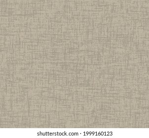 Abstract slightly distressed canvas textured background. Seamless pattern on chambray brown background.