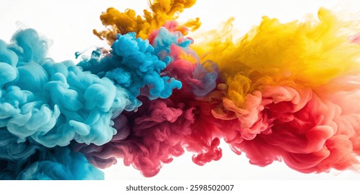 abstract smoke art colorful detailed
