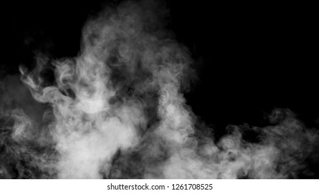 Abstract Smoke Mist Fog On Black Stock Illustration 1261708525 ...