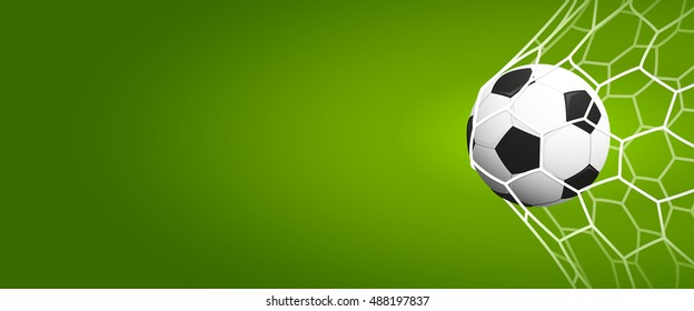 Abstract Soccer Or Football Sport Invitation Poster Or Flyer Background With Empty Space