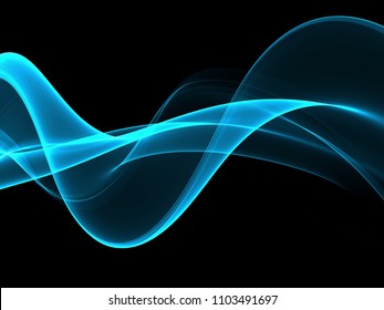 Abstract Soft Color Blue Wave Background Stock Illustration 1103491697 ...