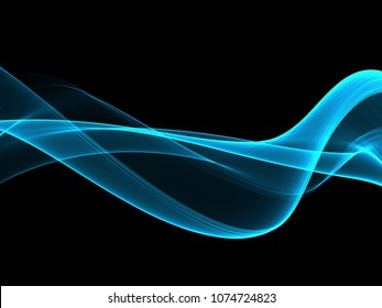 Abstract Soft Color Blue Wave Background Stock Illustration 1263206917