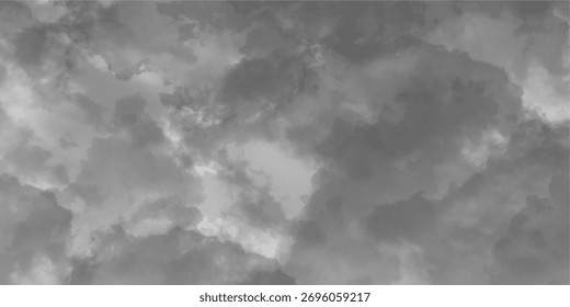 Abstract Soft Grayscale Cloud Texture. Mysterious Smoky Grayscale Pattern. Monochrome Grungy Surface. Black grey clouds background smoke backdrop. Grunge gray background with space for text .