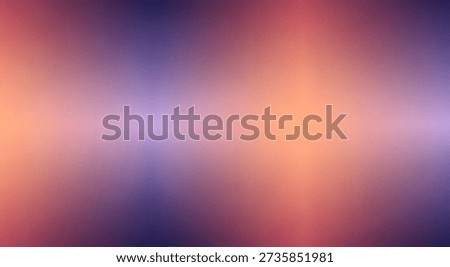 An abstract, softly blurred background with diffused light emanating outwards, blending warm orange tones with cool purple shades.