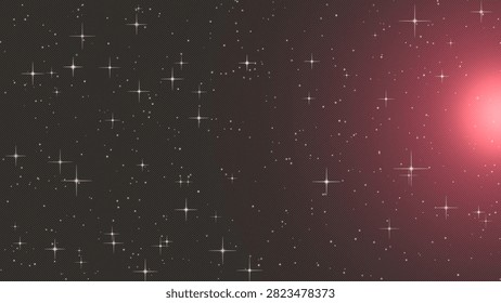 An abstract space background filled with nebulous star formations.
