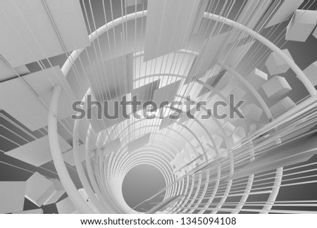 Image, Stock Photo staircase Wall (building)