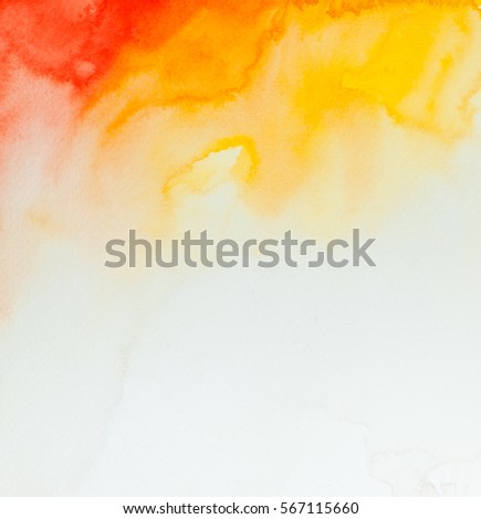 Abstract Space Hand Painted Watercolor Wet Background Colorful Template There Is Blank Place For