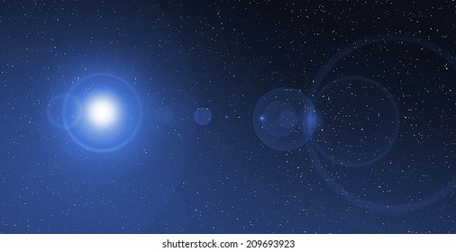 Abstract Space and sun background