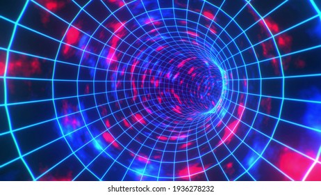 Abstract Space Worm Hole Background