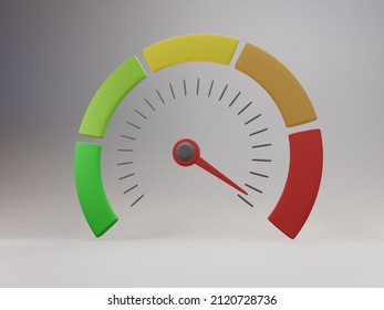 Abstract Spedometer On A Gray Background