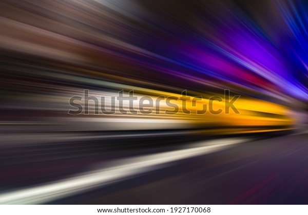ABSTRACT SPEED MOTION\
BACKGROUND, COLORFUL RAYS ON DARK OF RACING VEHICLE ON THE NIGHT\
CITY HIGHWAY\
ROAD