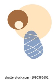 Abstract sphere shape digital illustration