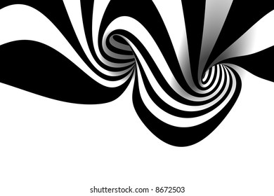 Abstract spiral with empty space