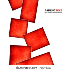 Abstract square design element on white with place for text