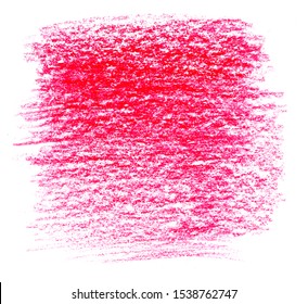 Abstract Stain Isolated On White Background. Purple Pink Crayon Scribble Texture. Abstract Stain Isolated On White Background. Crayon Scribble Texture.