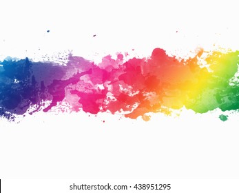 170,015 Watercolor paint splash rainbow Images, Stock Photos & Vectors ...