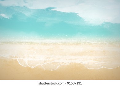 Abstract, Stylized Landscape – Beach