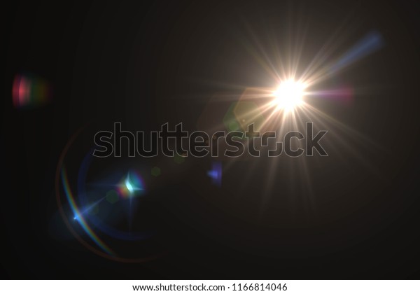 太陽の抽象的なフレア 自然の背景に光と日差しの壁紙 のイラスト素材