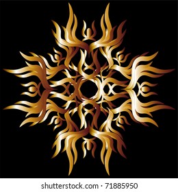 abstract sun flower