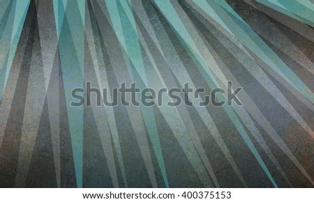 abstract sun ray or starburst pattern background in black gray and teal blue green triangle layer design