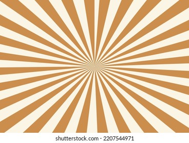 Abstract Sunburst Pattern Background, Gold Color, Burst Illustration Template For Product Backdrop, Banner, Poster.