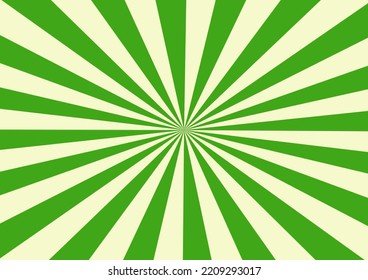 Abstract Sunburst Pattern Background, Green Color, Burst Illustration Template For Product Backdrop, Banner, Poster.