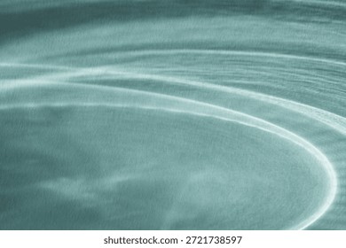 Abstract sunlight shadows mint background with flare and glare. Natural abstract aesthetic mockup with caustic effects for design and presentation.