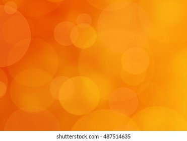 Abstract Sunny Bokeh On Orange Background